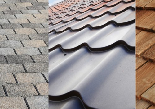 What are the three main types of roofing?